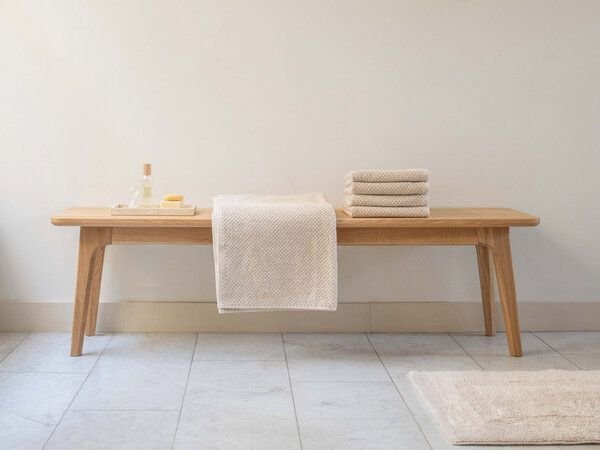 Gästehandtücher Dots 30x50 - 4 Stk - "Yumeko" aus Bio-Baumwolle