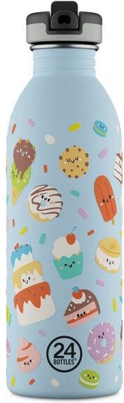 24bottles 0,5l Kids Edelstahl Trinkflasche mit Sportverschluss