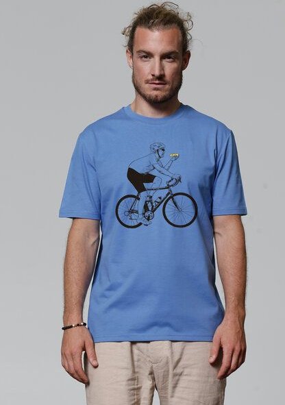 watapparel T-Shirt Unisex Fahrrad und Pizza