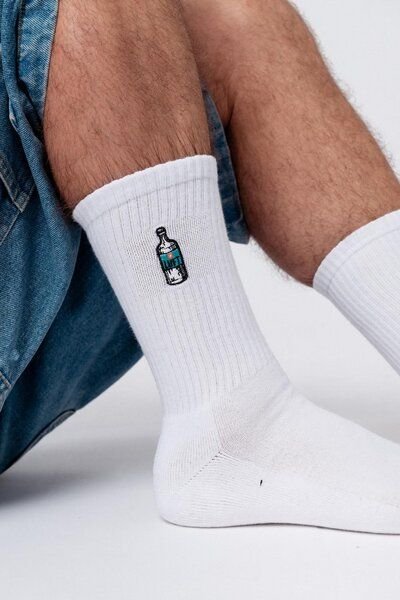 Fashion Drinks Luft | Bestickte Bio Baumwoll Socken