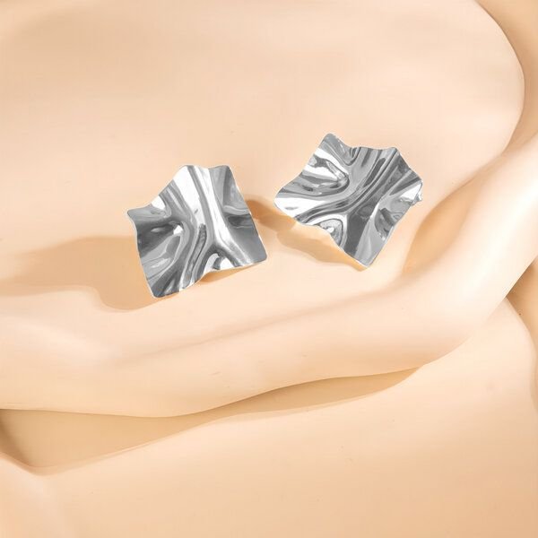 DIAGONAL Ohrringe Ohrstecker 28mm von Elektropulli