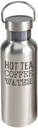Contento ToGo Edelstahl Trinkflasche 500ml "Hot Tea Coffee Water"