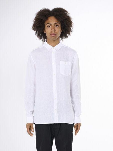 Thumbnail - KnowledgeCotton Apparel Leinenhemd - Custom fit linen shirt
