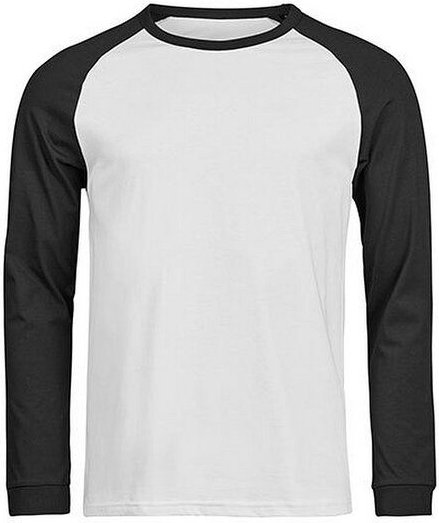 TeeJays Herren Langarm T-Shirt Two Tone Bio - Baumwolle bis 3XL Longsleeve