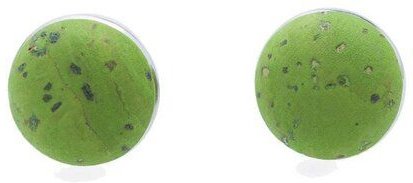 Kork-Deko Ohrstecker für jede Gelegenheit, grün