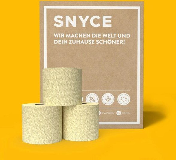 SNYCE BlackSatino GreenGrow Toilettenpapier 3lagig - weich + nachhaltig