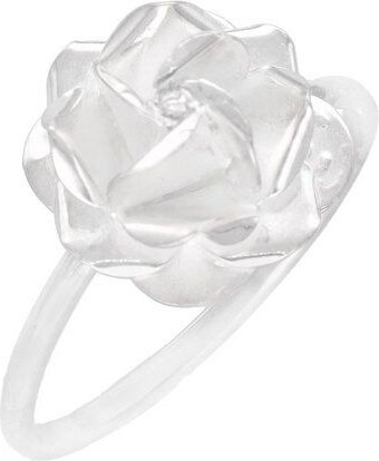 pakilia Silber Ring Rosenblüte Fair-Trade und handmade