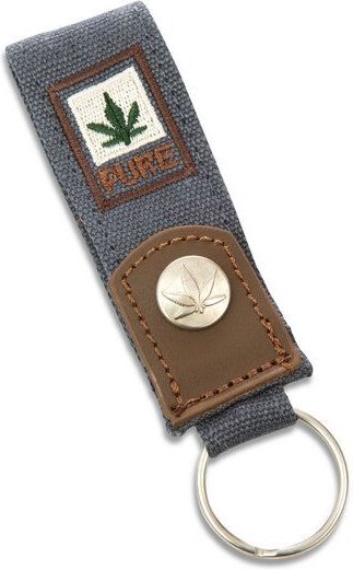 HF-0057 Hanf Schlüsselanhänger groß Hanf-Baumwolle-Mix von Pure Concept
