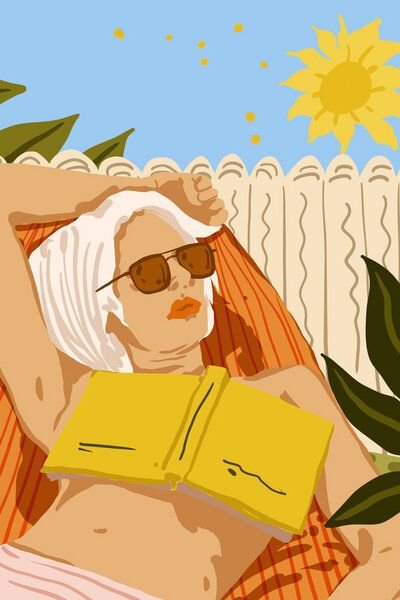 Photocircle Poster / Leinwandbild - Reading Books Is My Escape