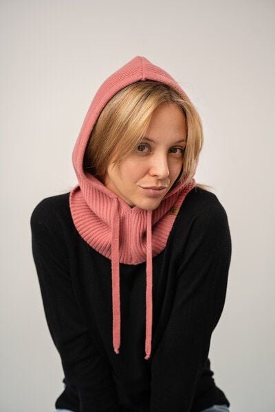 Kopyto Feinstrick Balaclava CAPYBARA Plüsch Wollkapuze 100% Merinowolle RWS-zertifiziert Eco