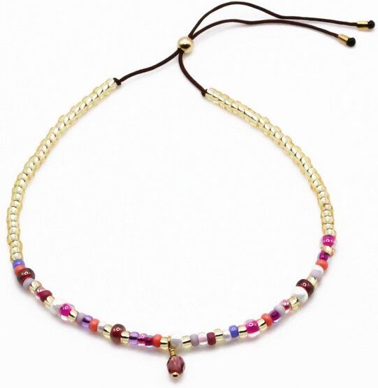 juni Boho Perlenarmband Wildflower - Silber oder Gold