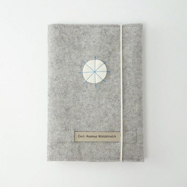 matilda k. manufaktur Umschlag für Kinder-Untersuchungsheft mit individuellem Namensschild