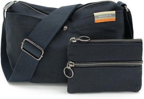 seasara Tasche Umhängetasche aus Bio-Baumwolle (Canvas), navy oder camel