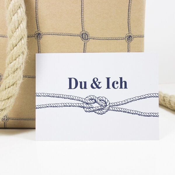 Bow & Hummingbird Postkarte Du & Ich