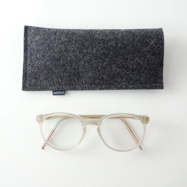 matilda k. manufaktur Brillenetui aus Wollfilz zum Einstecken in verschiedenen Farben 'justus'