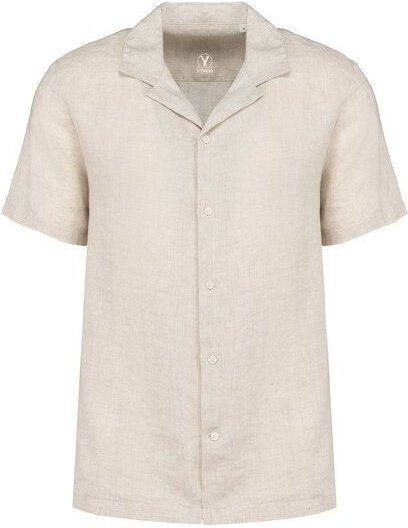 YTWOO Nachhaltiges Kurzarmhemd aus 100% Leinen