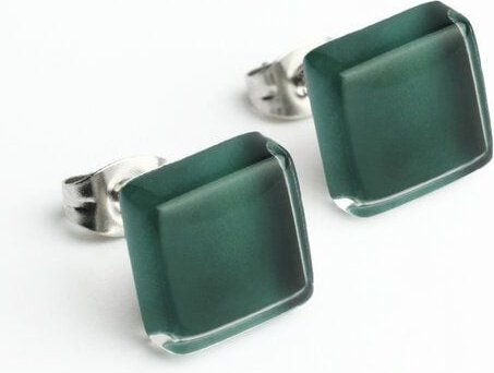 ALEXASCHA Minimalistische Ohrstecker, klein, aus Glas | PUREFORM