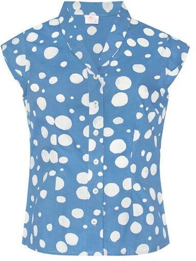 Global Mamas Bio Bluse - RETRO - Forage