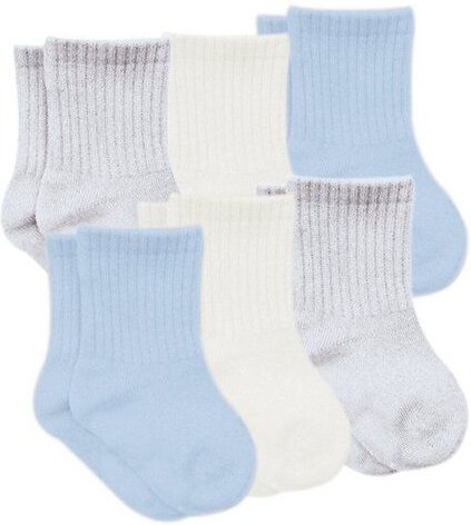 bistyle Socken 6er-Pack für Babys Babysocken Jungen Mädchen Kurzsocken gerippt