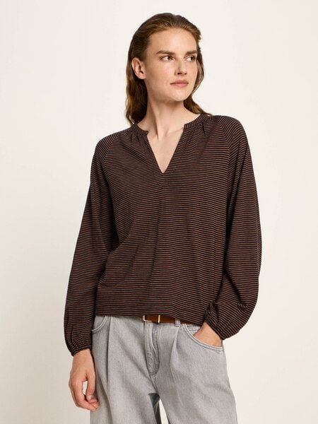 LANIUS Blusenshirt (GOTS) aus Bio-Baumwolle