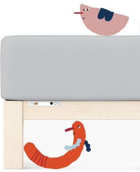 Schlafgut Kinderspannbettlaken Casual Mini - 100% Biobaumwolle - Matratzenhöhe bis 15cm