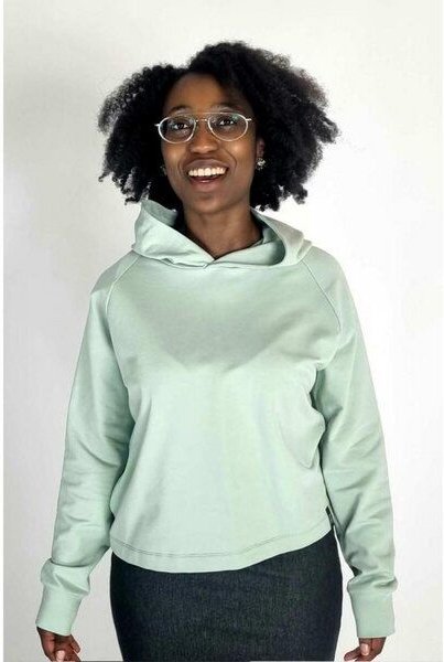 LUMEN organic Hoodie kurz SWEAT