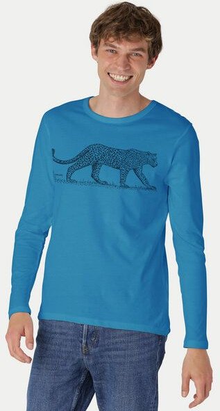 Peaces.bio - handbedruckte Biomode Bio-Herren-Langarmshirt "Leopard"