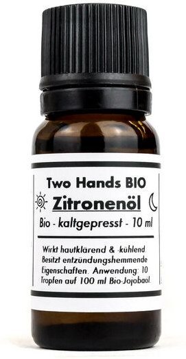 Two Hands BIO Zitronenöl - Bio - Vegan - Kaltgepresst - 10 ml