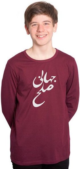 HANDGEDRUCKT "Solhe Jahani" Männer Longsleeve