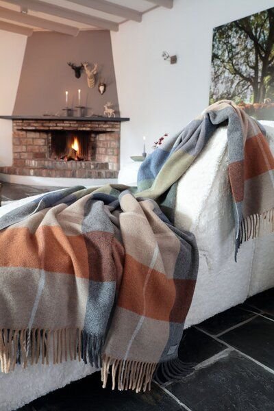 Thumbnail - biederlack Plaid Wohndecke Fransenplaid "Quito" 100 % Wolle