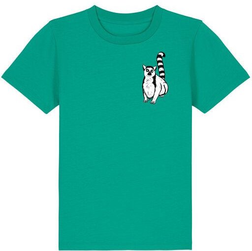 Spangeltangel Kinder-T-Shirt "Lemuren", Biobaumwolle, Affe, Kurzarm