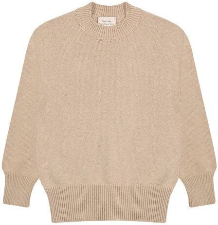 Will's Vegan Shop Knit mit Rundhalsausschnitt beige stricken Damen
