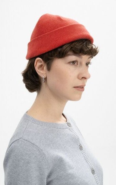 MELA Bundle Feinstrick Mütze kurz LESH + Jacquard Schal ASMEE