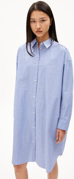 ARMEDANGELS PFILEAA STRIPE - Damen Webkleid aus Bio-Baumwolle