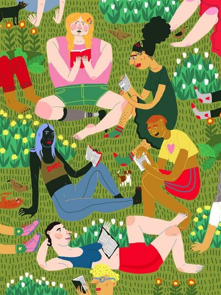 Photocircle Poster / Leinwandbild - Summer Reading Club