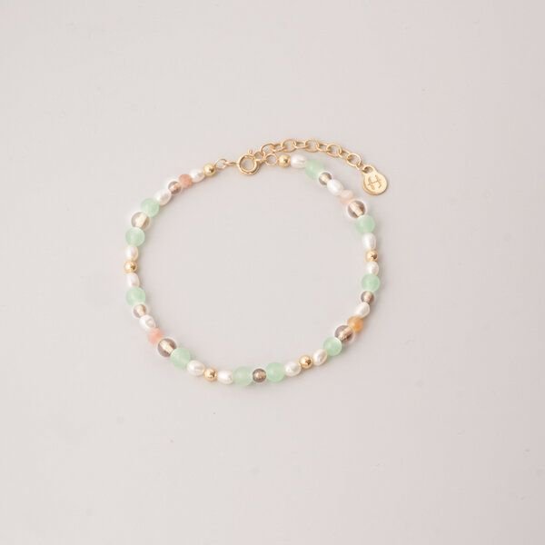 fejn jewelry Armband 'autumn pearl' mit Süsswasserperlen und Halbedelsteinen