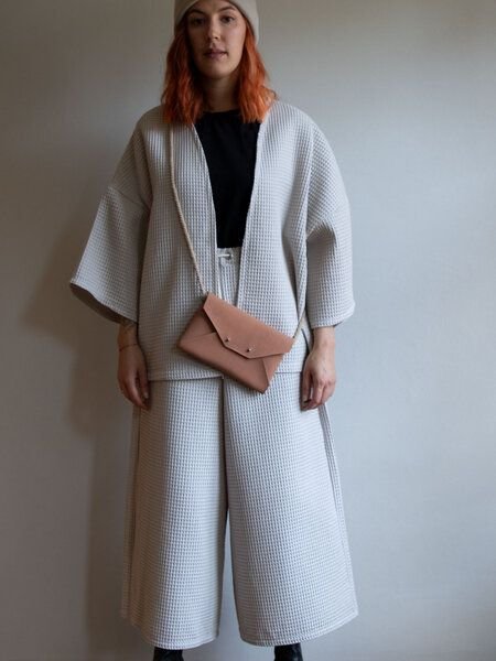 Ecostories Oversize Kimono Waffelmond