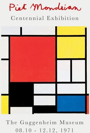 Photocircle Poster / Leinwandbild - Piet Mondrian – Centennial Exhibition