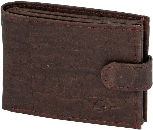 Simaru Kork Portemonnaie Herren Querformat, 10 Karten + Sichtfenster