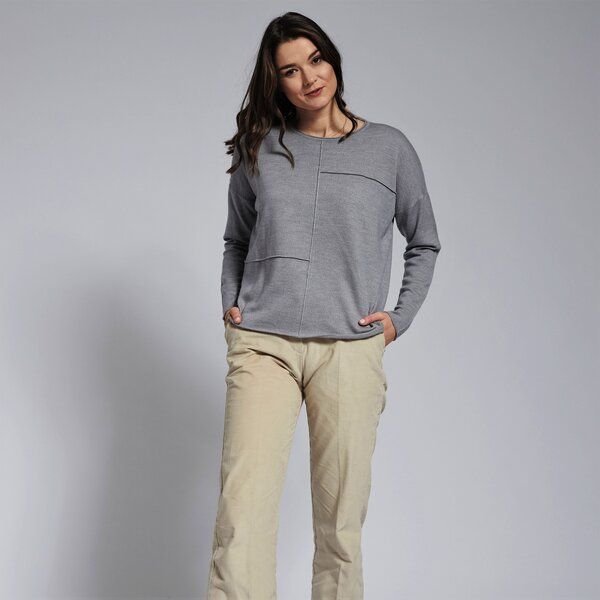 CON_STANT Pullover mit Außennähten 100% Merinowolle (kbT)