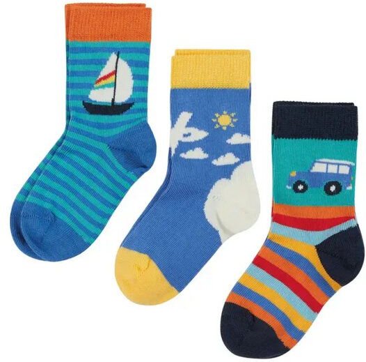 Frugi Bunte Söckchen im 3er-Pack