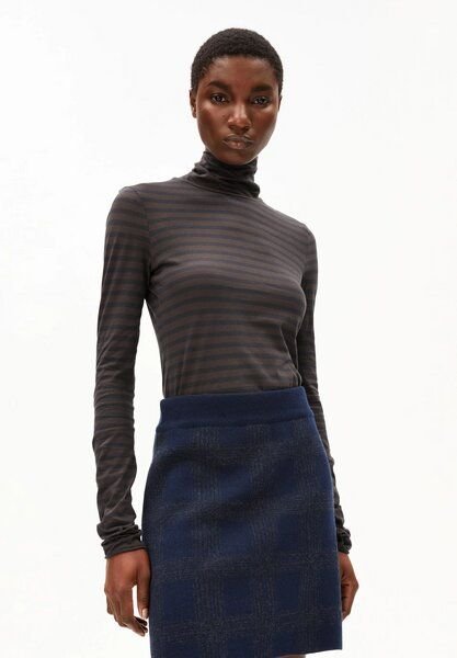 ARMEDANGELS Grazilianaa Stripes - walnut cream dark steel