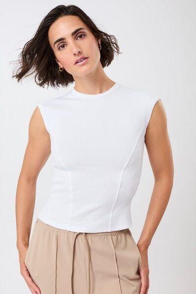 Mandala Ribbed Sport Top