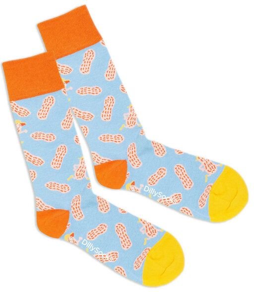 DillySocks Socken Peanut Buddy aus Biobaumwoll-Mix