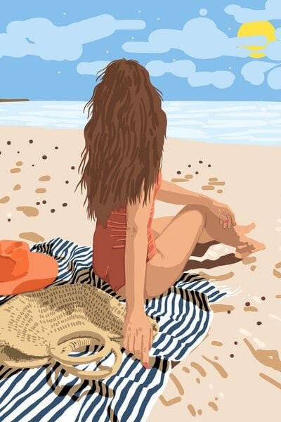 Photocircle Poster / Leinwandbild - The art of life is to live in the moment