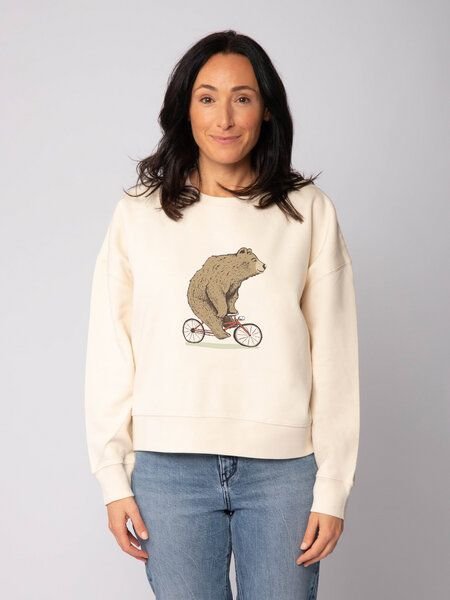 watapparel Sweatshirt Frauen Fahrradbär