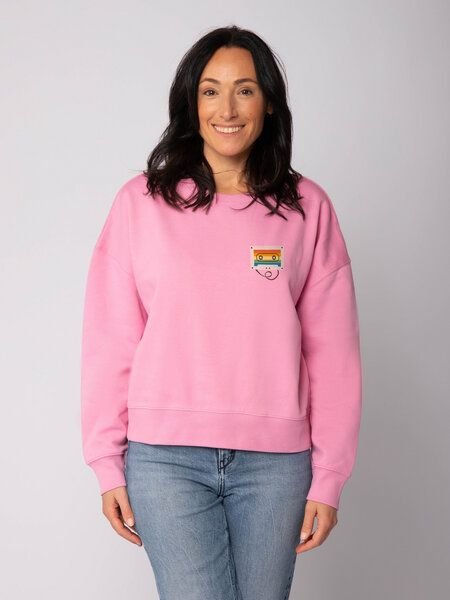 watapparel Sweatshirt Frauen Rainbow Cassette