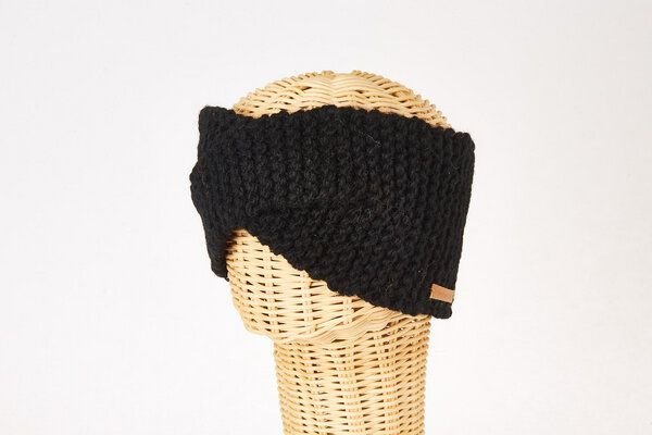 short'n'pietz Schurwollstirnband crisscross links gestrickt