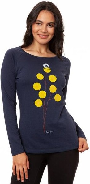 FellHerz Damen Raglan Longsleeve Just relax moonlit Bio Fair Vegan