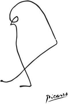 Photocircle Poster / Leinwandbild - Picasso Spatz